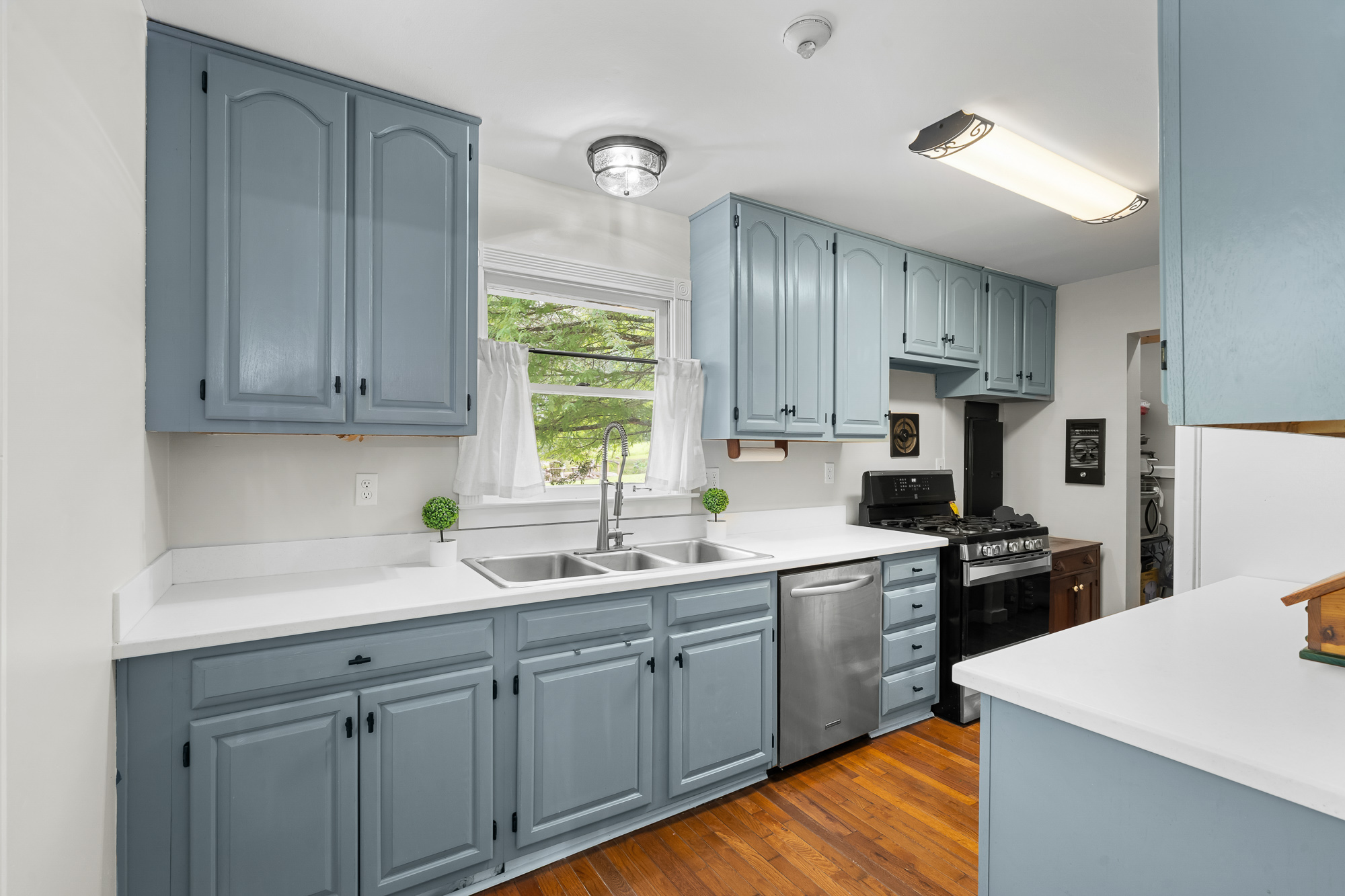 Chef's kitchen with granite island